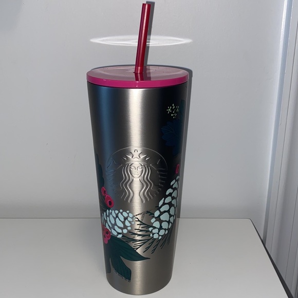 💚💕Starbucks Holiday Pine Stainless Steel Cold Cup💕💚 - Picture 2 of 7